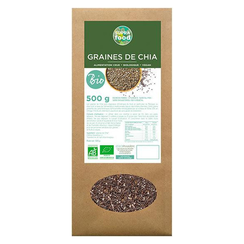 Exopharm Supra Food Graines de Chia bio 500gr