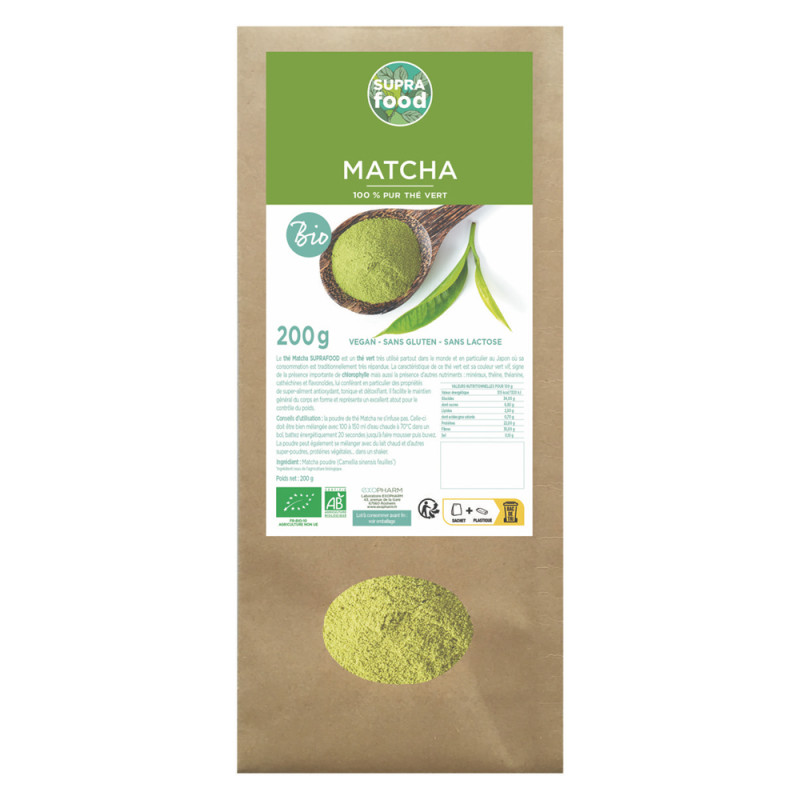 Exopharm Supra Food Matcha Thé vert bio 200gr