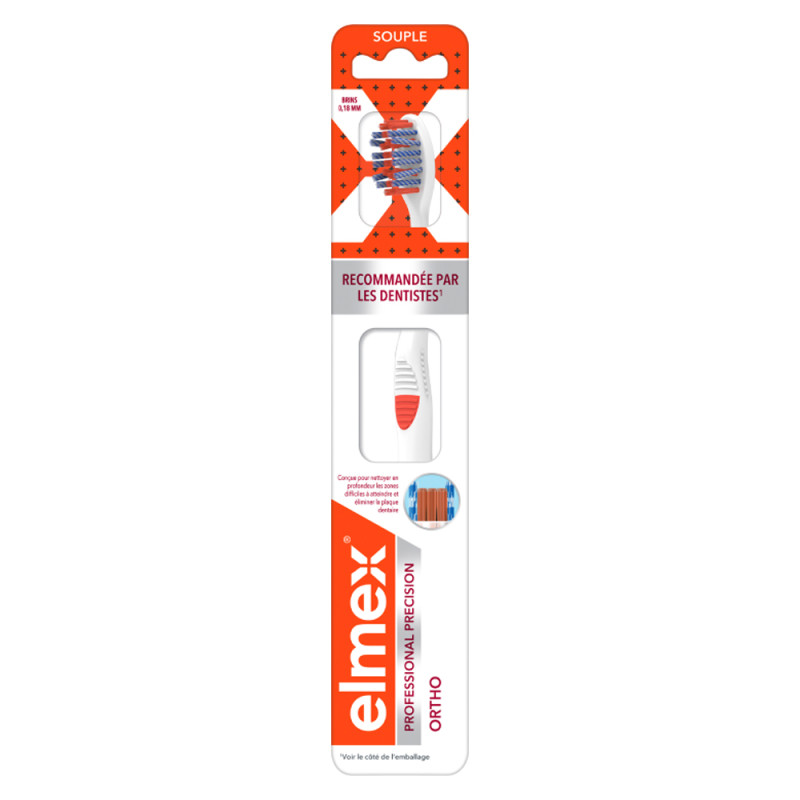Elmex Brosse à dents Professional Precision Ortho souple