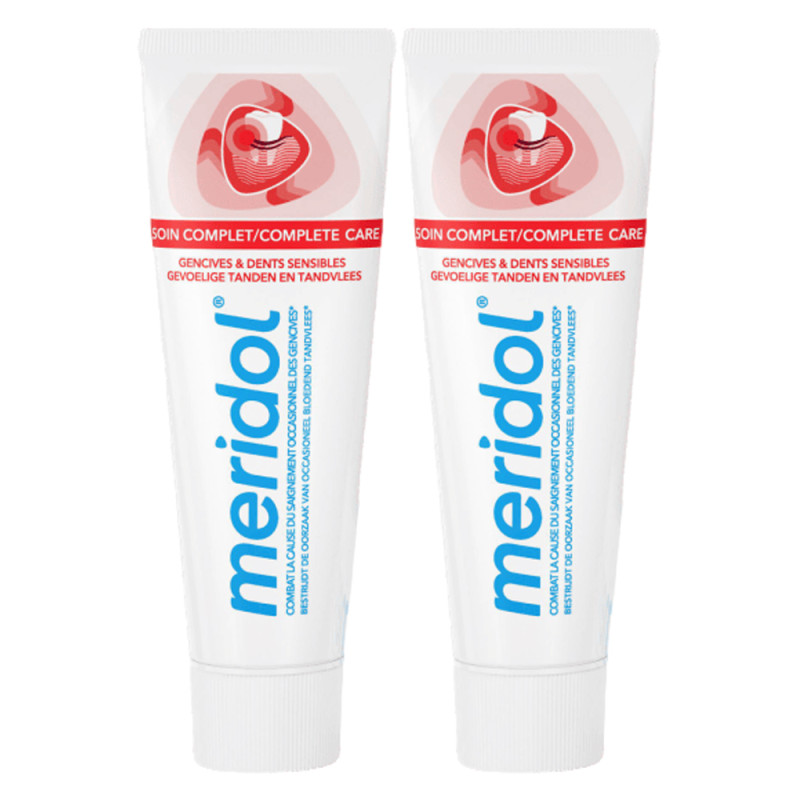 Meridol Soin Complet Dentifrice gencives & dents sensibles lot de 2x75ml
