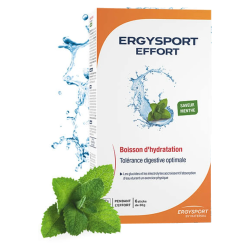 Nutergia Ergysport Effort Boisson d'hydratation Menthe 6 sticks de 30gr