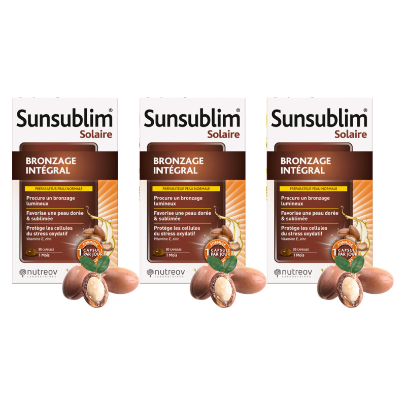 Nutreov Sunsublim Solaire Bronzage intégral 3x30 capsules