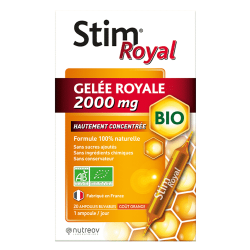 Nutreov Stim Royal Gelée Royale 2000mg bio 20 ampoules