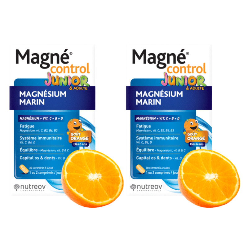 Nutreov Magné Control Junior & Adulte 2x30 comprimés à sucer