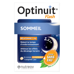 Nutreov Optinuit Flash mélatonine 1mg 30 comprimés