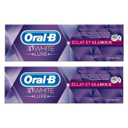 Oral-B 3D White Luxe Dentifrice éclat et glamour lot de 2x75ml