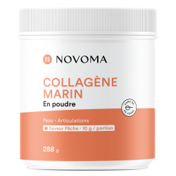 Novoma Collagène marin en poudre saveur pêche 288gr