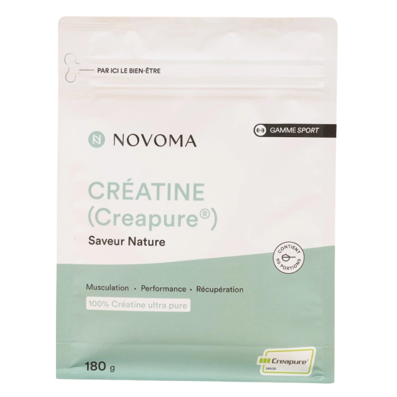 Novoma Créatine Creapure saveur Nature poudre 180gr