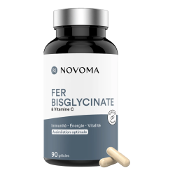 Novoma Fer Bisglycinate &Vitamine C 90 gélules