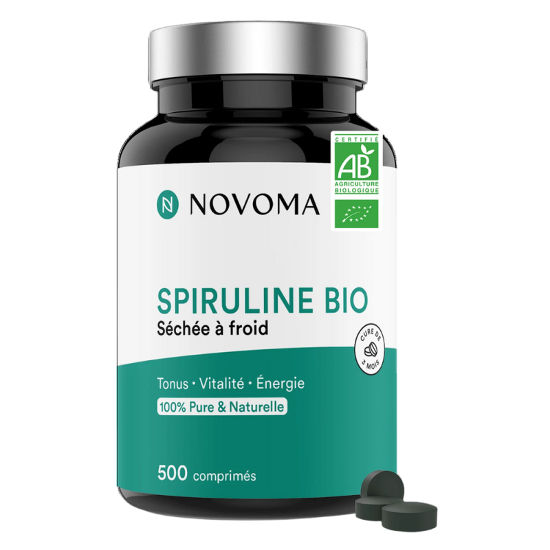 Novoma Spiruline bio 500 comprimés