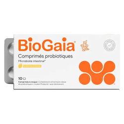 BioGaia 10 comprimés probiotiques à croquer arôme citron