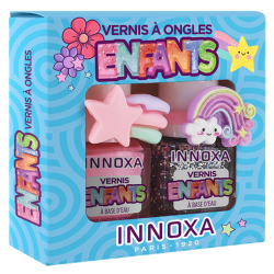 Innoxa Coffret vernis à ongles à base d'eau enfants étoile bleu