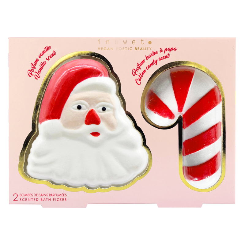 Inuwet Santa Père Noël 2 bombes de bain parfumées