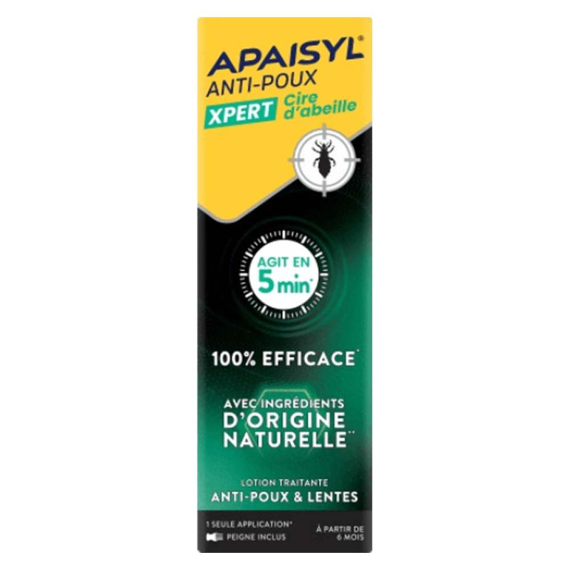 Apaisyl Xpert Cire d’abeille Lotion anti-poux & lentes 200ml