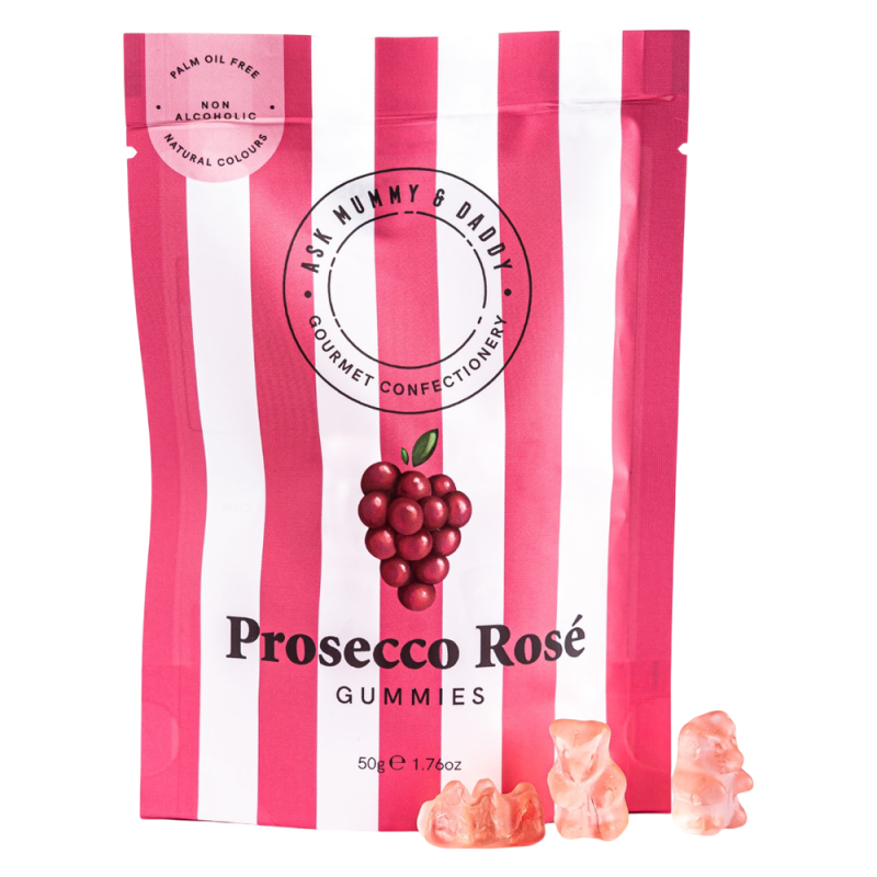 Ask Mummy & Daddy Prosecco Rosé Bonbons gélifiés 50gr