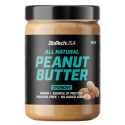 Biotech Beurre de cacahuète crunchy 400gr