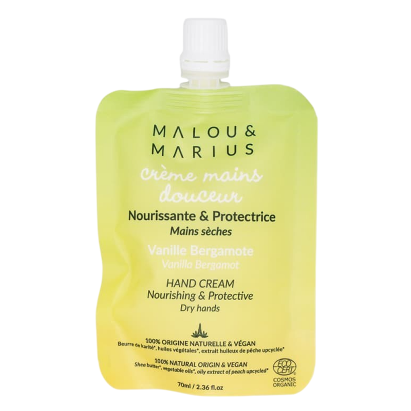 Malou & Marius Crème Mains douceur Vanille Bergamote 70ml