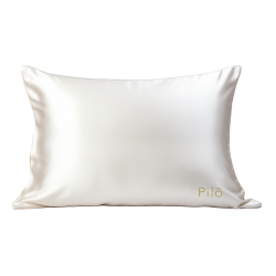 Pilo Silk Pillow Case 50 x 75 cm blanc ivoire