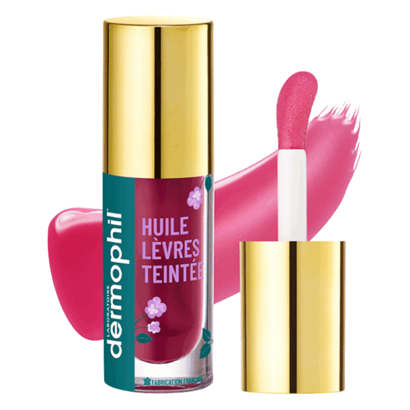 Dermophil Huile à Lèvres Teintée Violette 5ml