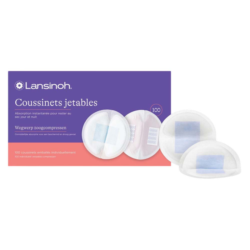 Lansinoh Coussinets d'allaitement jetables 100 pièces