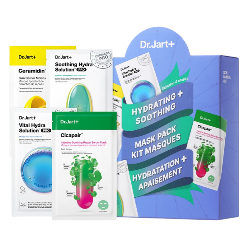Dr.Jart+ Lot de masques hydratants et apaisants pour le visage