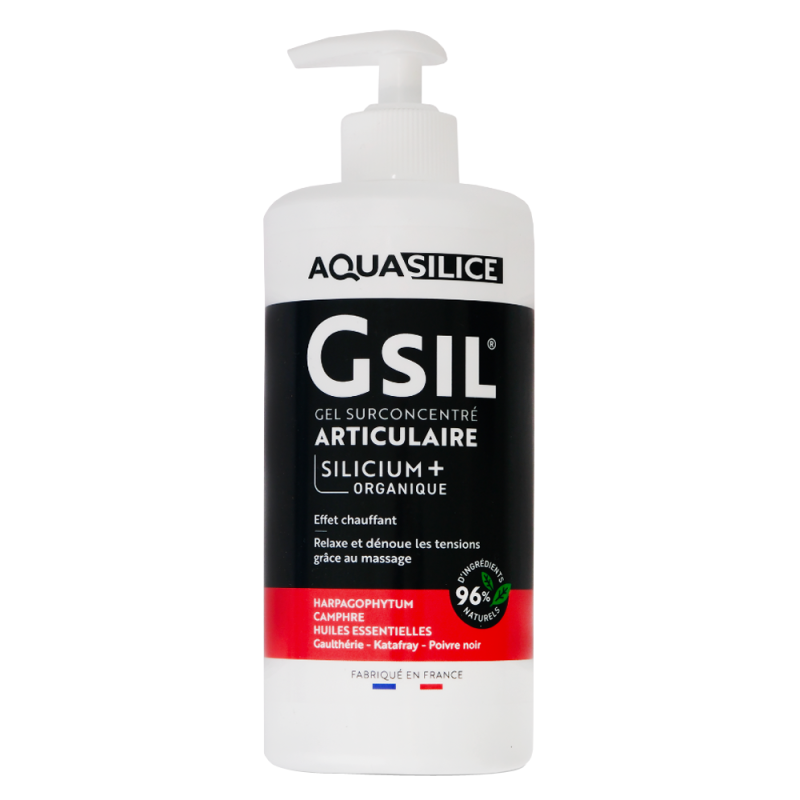 GSIL Aquasilice Gel Surconcentré Articulaire Silicium+ organique 500ml