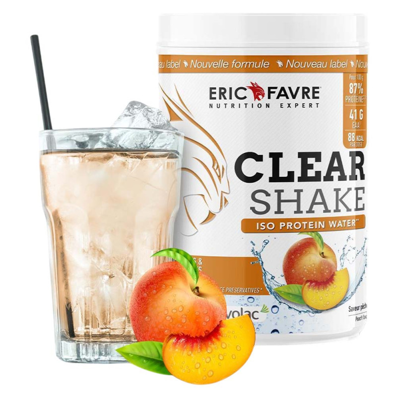 Eric Favre Clear Shake Iso Protein Water Pêche abricot 500gr
