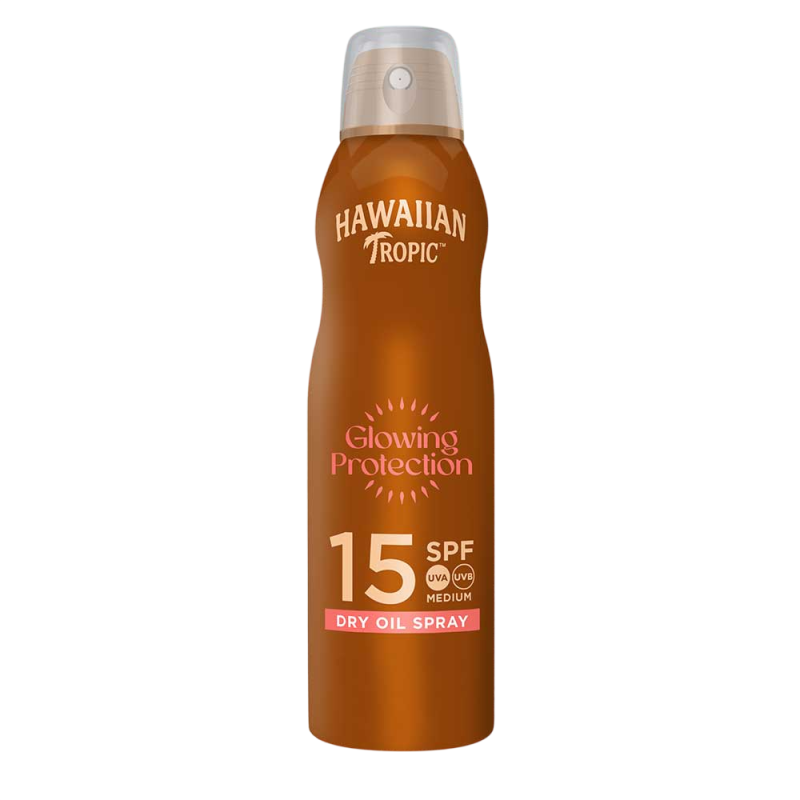 Hawaiian Tropic Glowing Protection Huile sèche SPF15 - 177ml