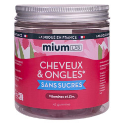Mium Lab Cheveux et Ongles Sans sucre 42 gummies