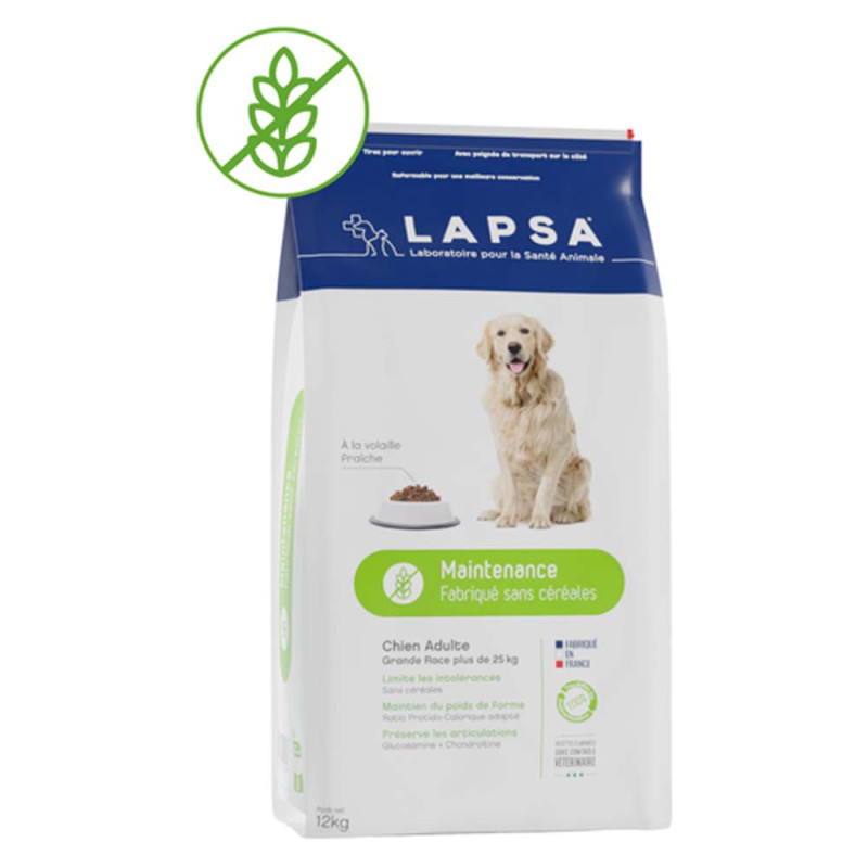 Lapsa Maintenance Chien Adulte grande race croquettes 12kg