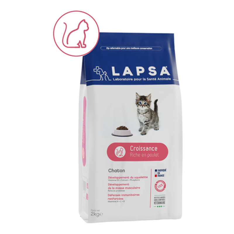 Lapsa Croissance croquettes chaton 2kg