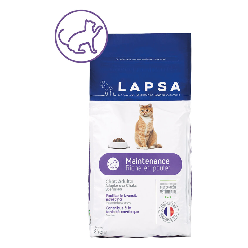 Lapsa Maintenance croquettes chat adulte 2kg