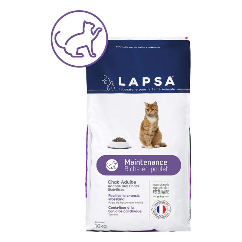 Lapsa Maintenance croquettes chat adulte 10kg