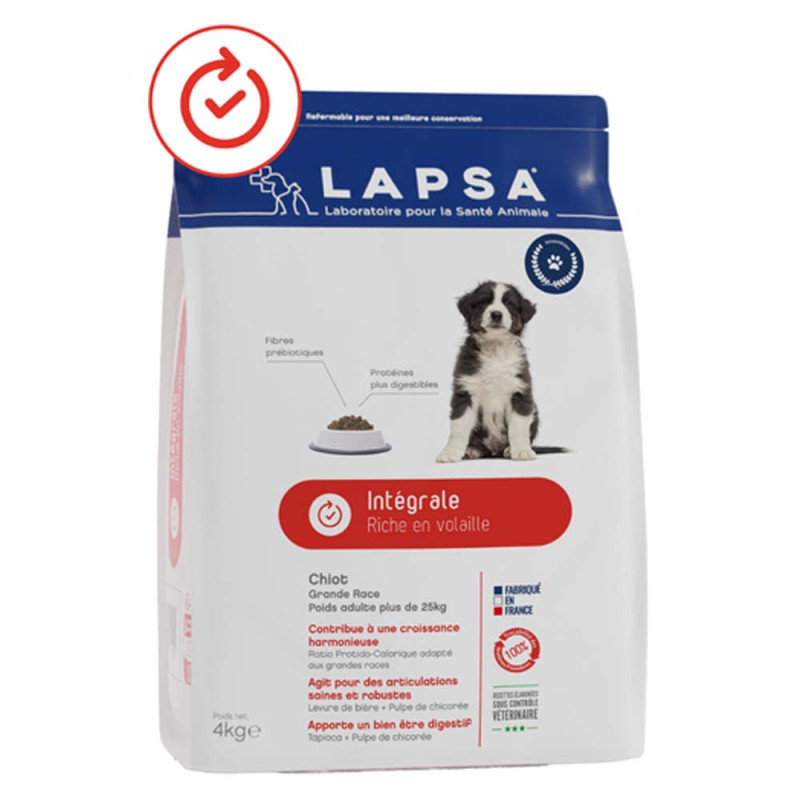 Lapsa Intégrale Chiot grande race croquettes 12kg