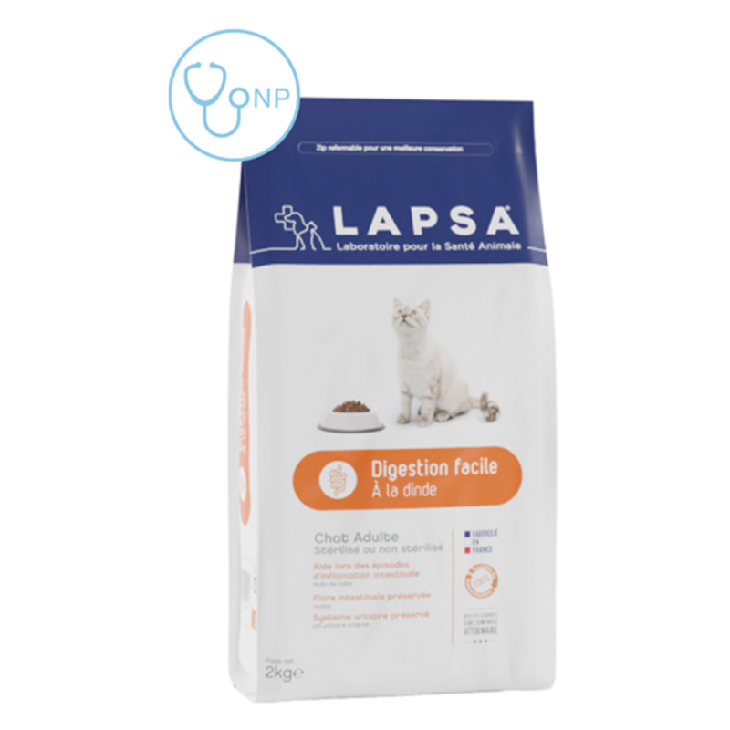 Lapsa Digestion facile croquettes chat adulte 2kg