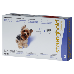 Zoetis Stronghold 30mg spot-on chiens 2,6 à 5kg 3 pipettes