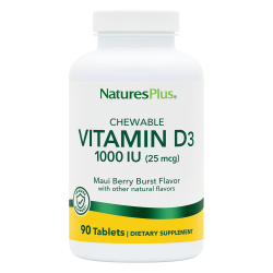 Natures Plus Chewable Vitamin D3 1000 IU 90 comprimés
