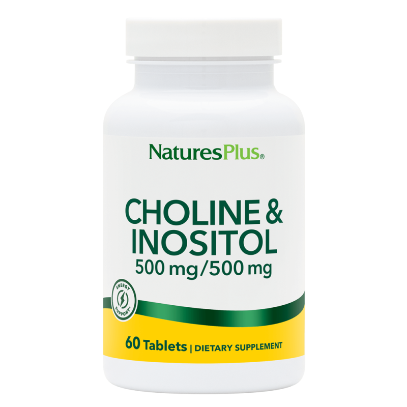 Natures Plus Choline & Inositol 500mg 60 comprimés