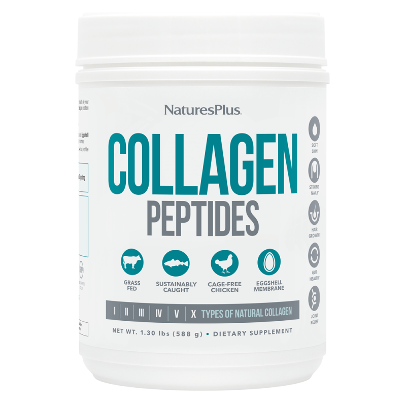 Natures Plus Collagen Peptides sans saveur 1.3lbs 56 portions 588gr