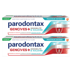 Parodontax Gencives + Sensibilité & Haleine dentifrice Fraîcheur intense lot de 2x75ml