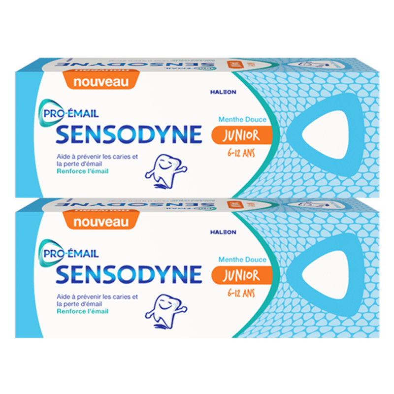 Sensodyne Dentifrice Pro-émail Junior 6 - 12 ans lot de 2 x 50ml