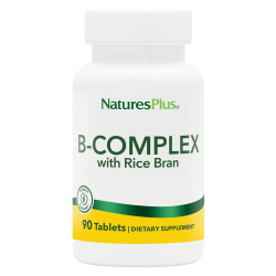 Natures Plus B-Complex with Rice Bran 90 comprimés
