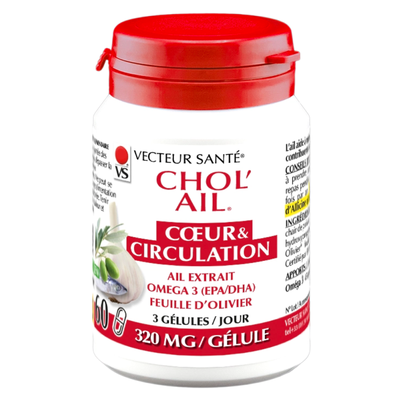 Vecteur Santé Chol'ail 60 gélules