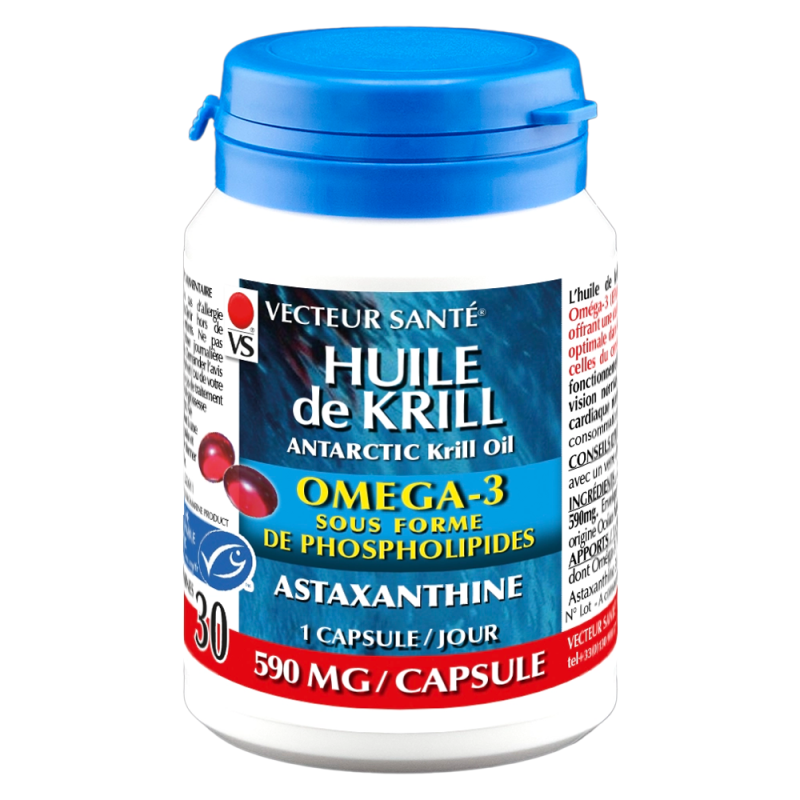 Vecteur Santé Huile de Krill 30 capsules