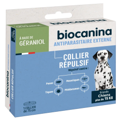 Biocanina Collier Répulsif pour grands chiens + de 15kg