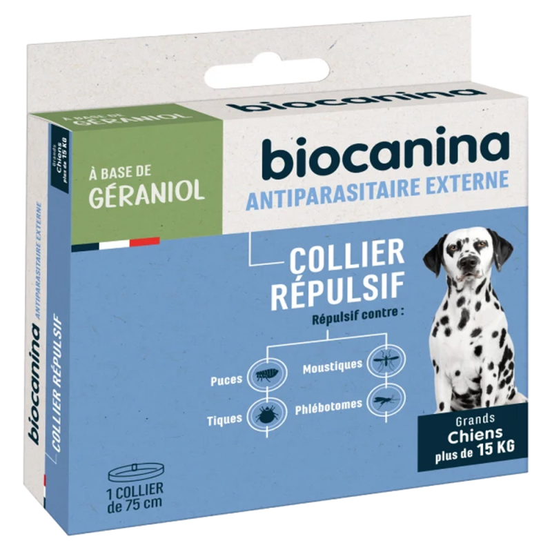 Biocanina Collier Répulsif pour grands chiens + de 15kg