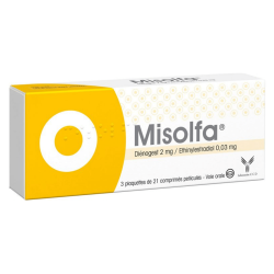 Misolfa 2mg/0,03mg 3 plaquettes de 21 comprimés pelliculés