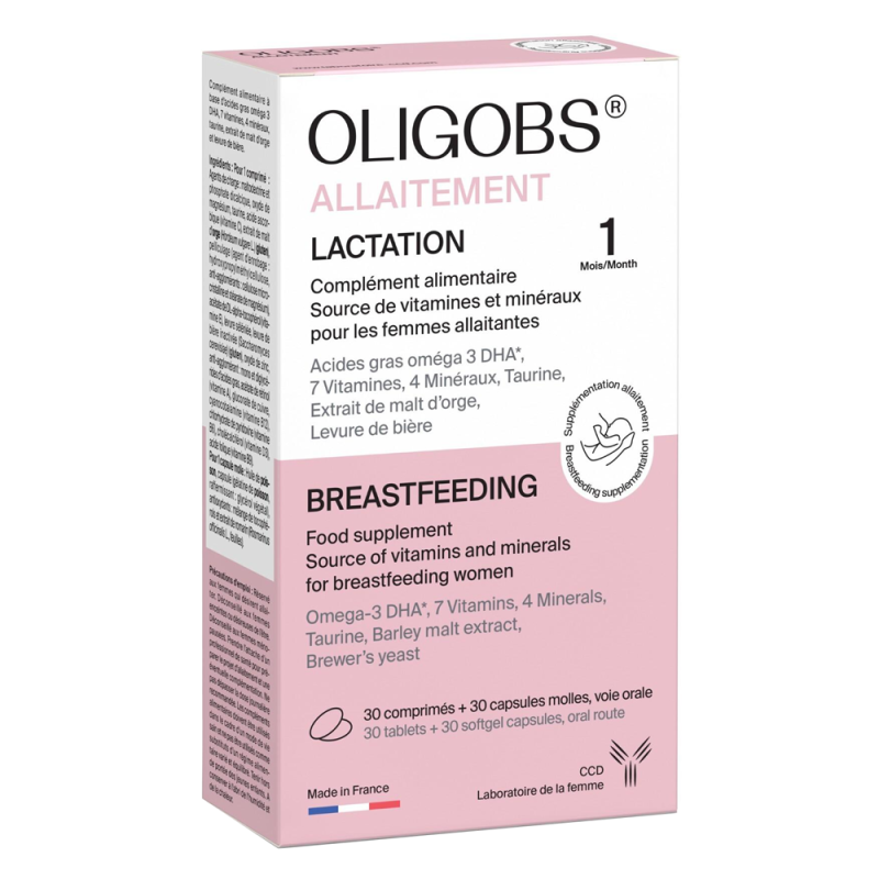 Laboratoire CCD Oligobs Allaitement 30 comprimés + 30 gélules