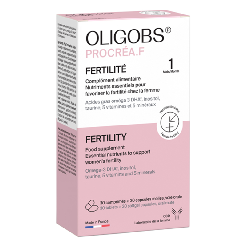 Laboratoire CCD Oligobs Procréa F 30 comprimés + 30 capsules