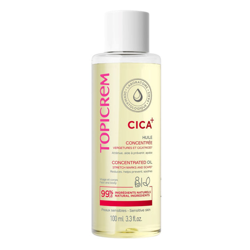 Topicrem Cica+ Huile concentrée vergetures et cicatrices 100ml